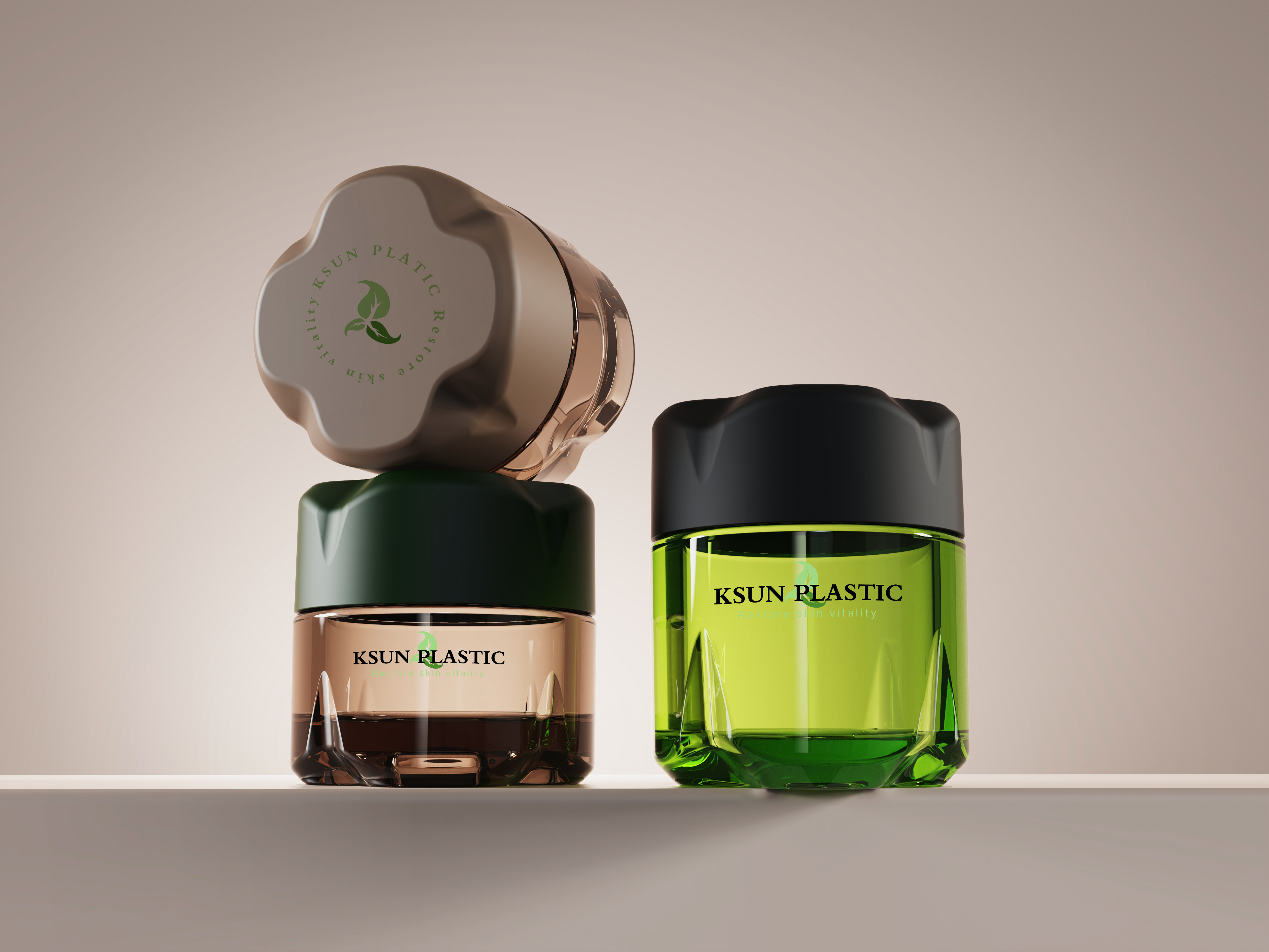 定制丨梅花膏霜瓶