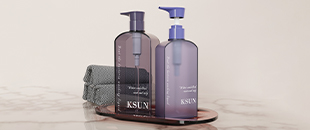 定制丨平斜肩沐浴露瓶