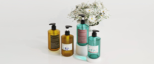 定制丨竖纹圆形洗发水瓶