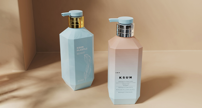 定制丨棱边方形乳液瓶