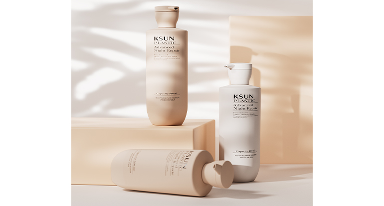 定制丨上圆下方叶子沐浴露瓶